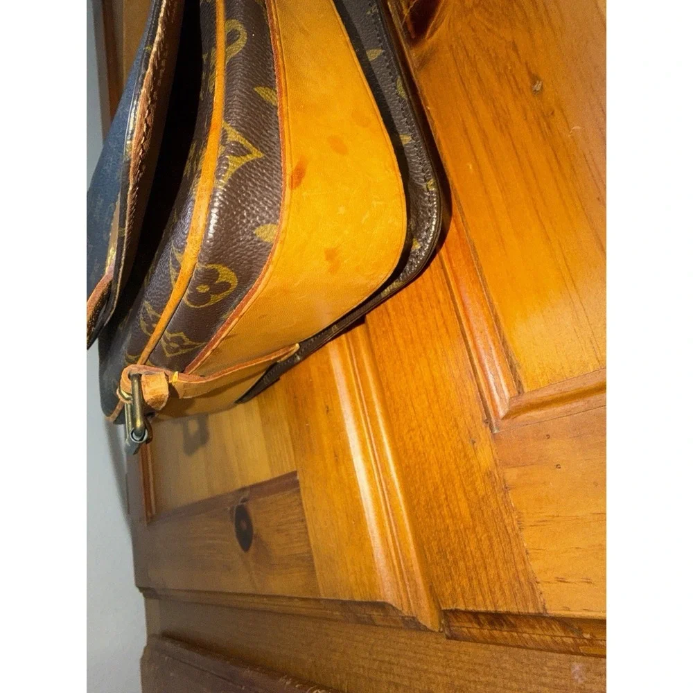 Louis Vuitton Cartouchiere Crossbody Bag Monogram Canvas Leather Vachetta READ - Picture 7 of 16